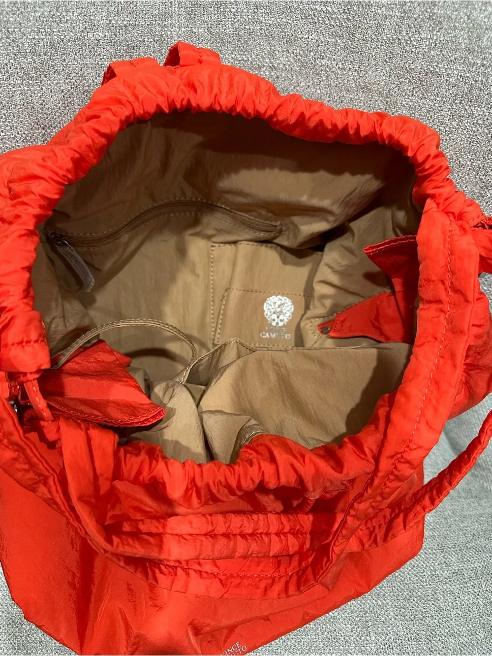 Vince Camuto Orange Drawstring backpack 🎒